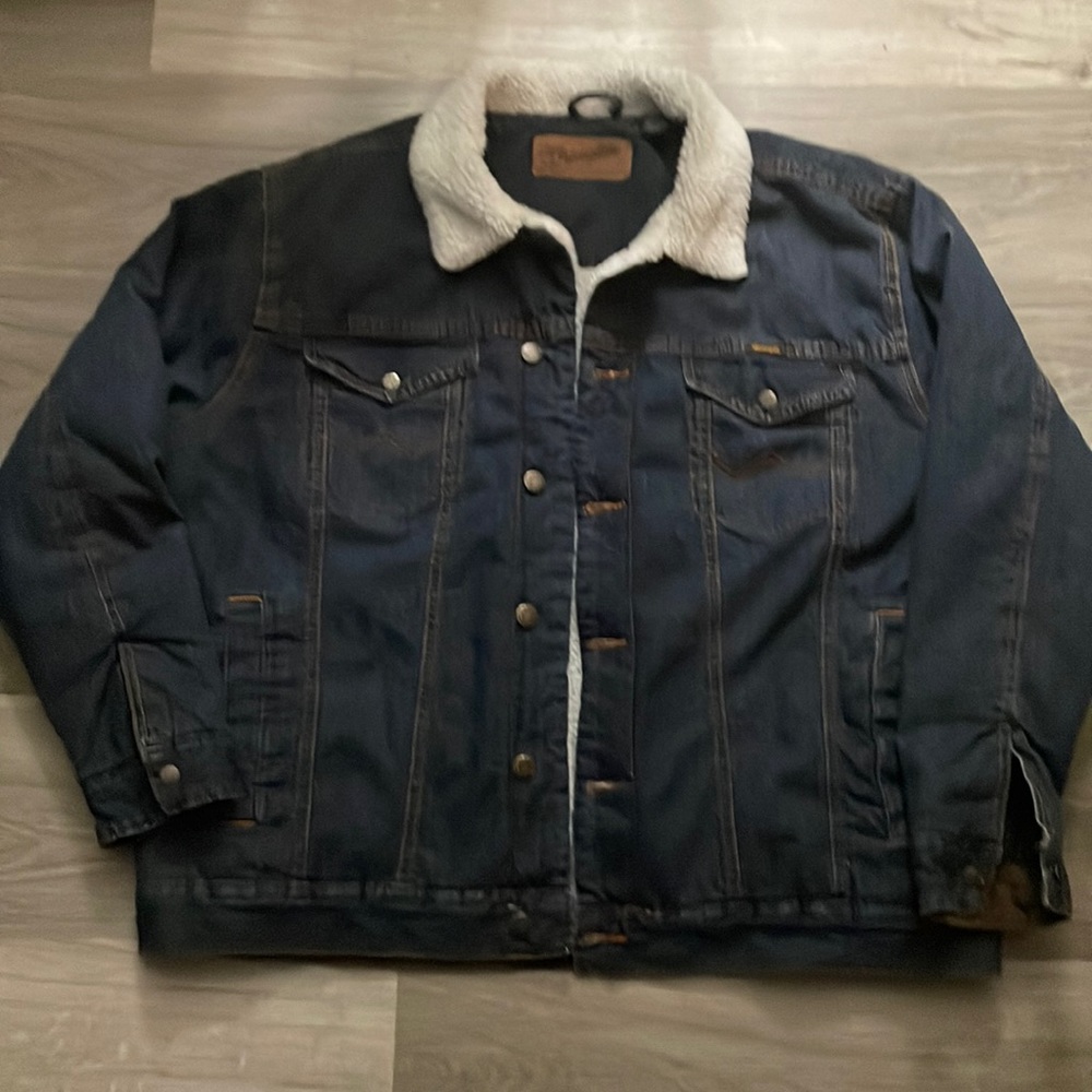 Wrangler denim jacket, Sherpa lined